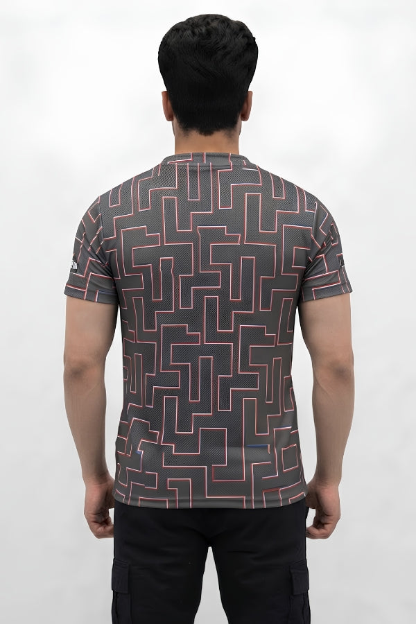 Graphite Maze Performance Tee
