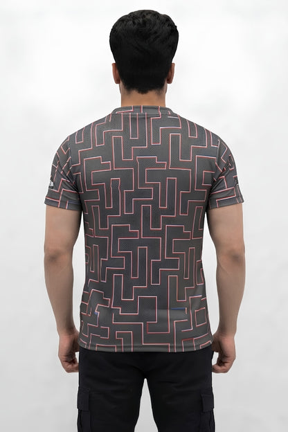 Graphite Maze Performance Tee