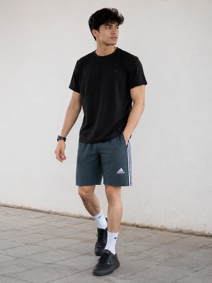Men's Classic 3-Stripes Training Shorts - Slate Blue
