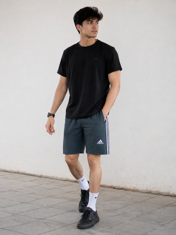Men's Classic 3-Stripes Training Shorts - Slate Blue