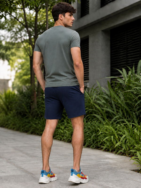 Men's Essential Athletic Shorts - Navy Blue